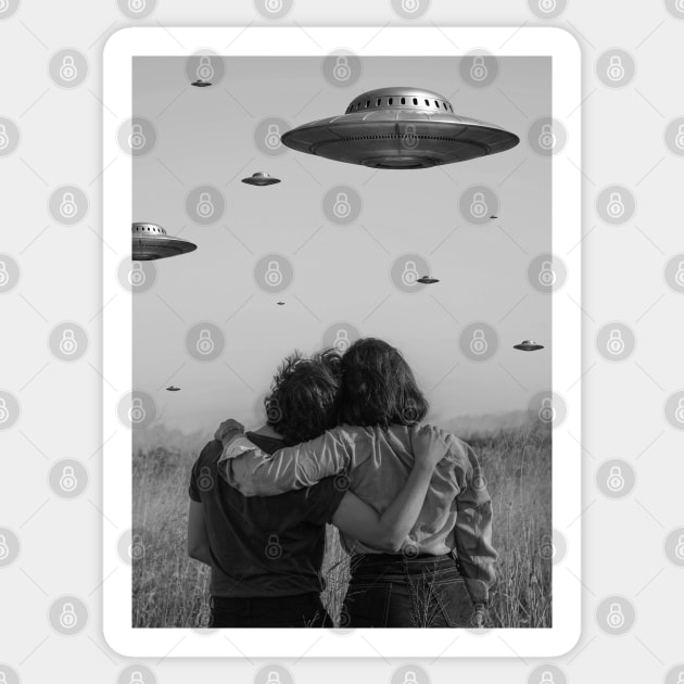 UFOs Friends #2 Sticker by Megadorim